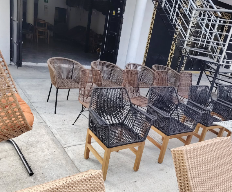 Sillas de jardín en hierro forjado